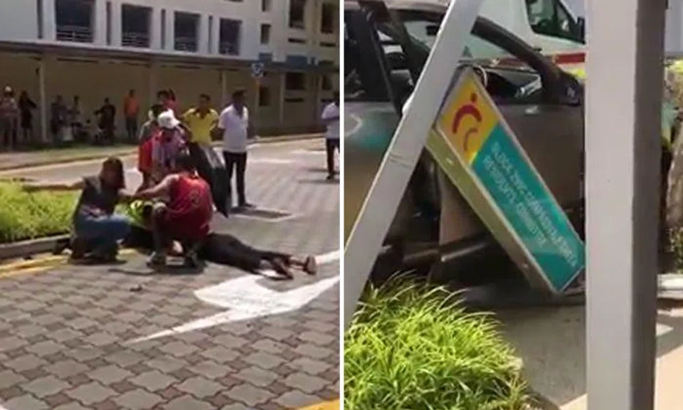 Kids aged 1 and 4 among six injured in accident at Compassvale Street