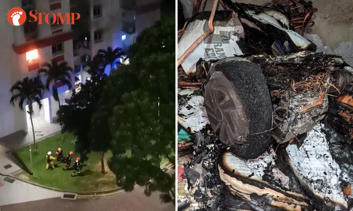 3 taken to hospital after PMD causes raging fire at Rivervale Crescent ...