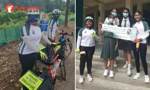 2 sisters from St Margaret's cycle 800km from Penang to S'pore to mark school's 180th anniversary