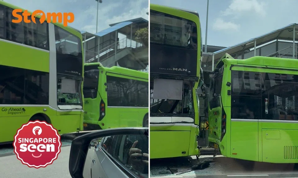 Bus accident in Sengkang