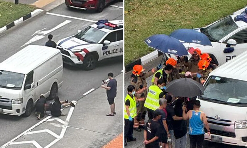 8-year-old boy runs out to road, gets hit by van and dragged underneath, crawls out on his own