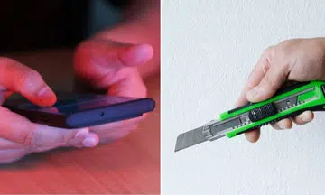 penknife threaten nudes