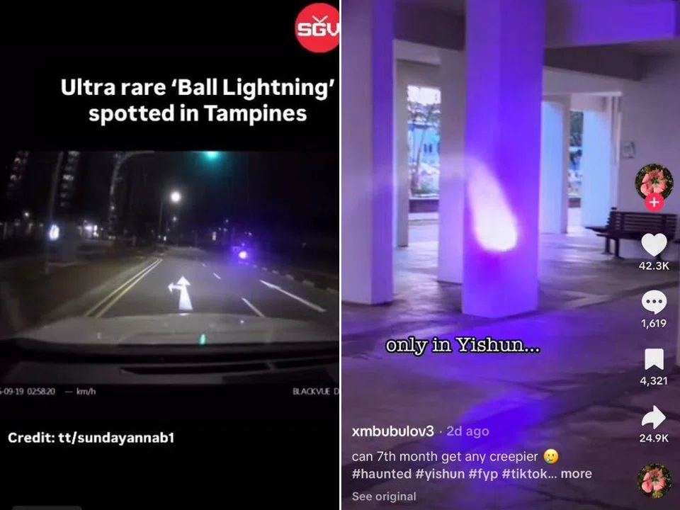 Videos surfaced on social media sites of a luminescent orb that was purportedly spotted floating in mid-air in Tampines, Yishun and Pasir Ris Park.