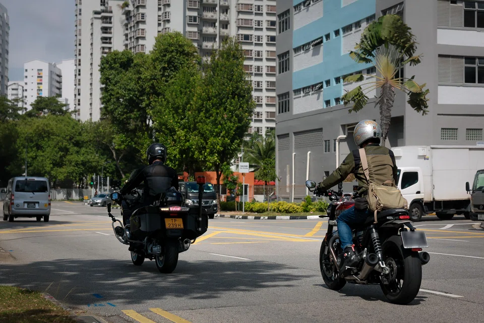 Officers in TP's Special Operations Team dress in dark gear, with black helmets and their motorcycles painted black.