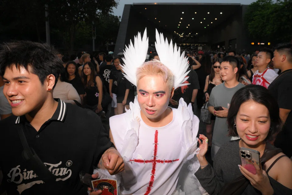 Quang Pham, a 24-year-old copywriter from Vietnam, pictured ahead of the concert on May 18, 2025.