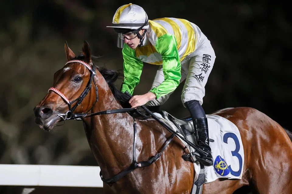 Rising Force scoring on debut in a Class 4 (1,200m) at Sha Tin on March 26, handing English jockey Richard Kingscote a treble. Keith Leung will ride the Ricky Yiu-trained galloper in the Class 4 (1,200m) at Sha Tin on May 18. 