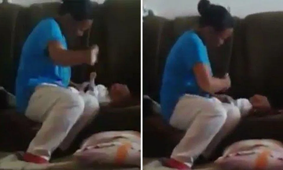 How could anyone do this? One-minute video shows woman hitting newborn baby nonstop