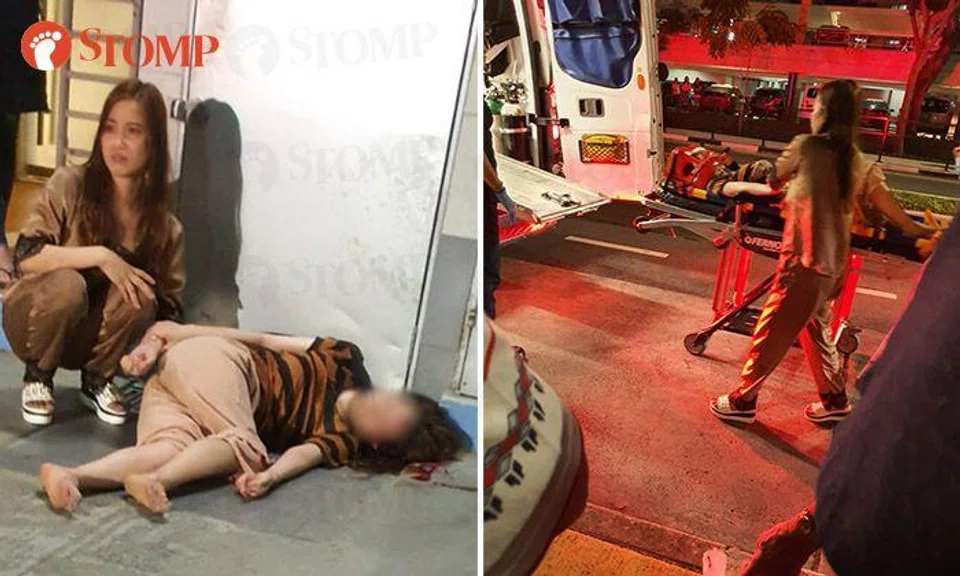 Woman taken to hospital after falling from 4th-floor flat in Whampoa Drive while collecting laundry