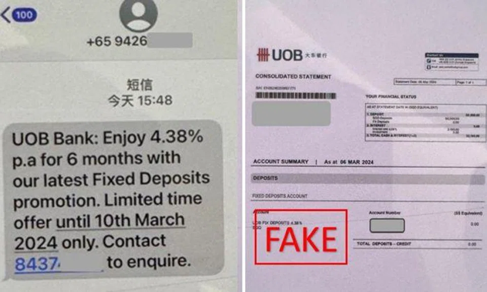 At least 12 victims lose $650,000 to fixed deposit scams involving impersonation of banks