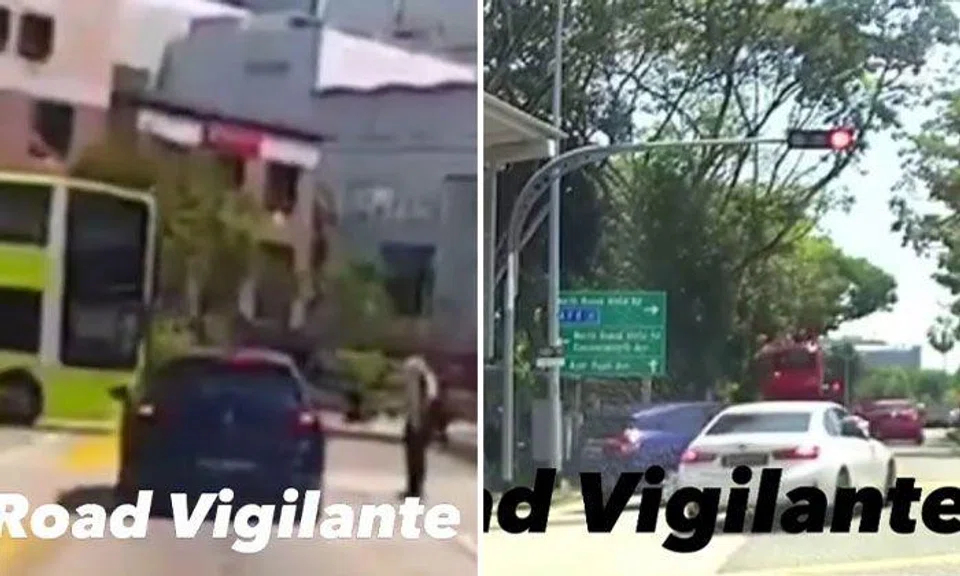 2 more drivers run red lights at Tampines and Dover, nearly hitting pedestrian and car