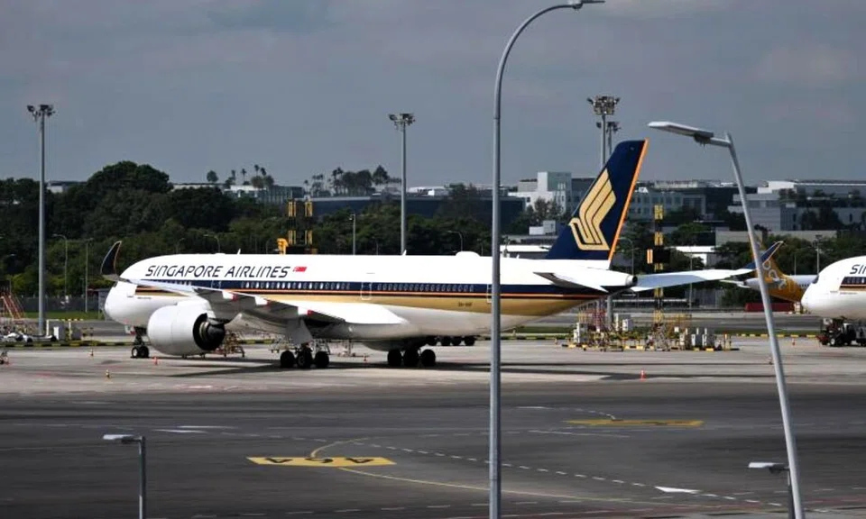 SIA plane at Changi Airport