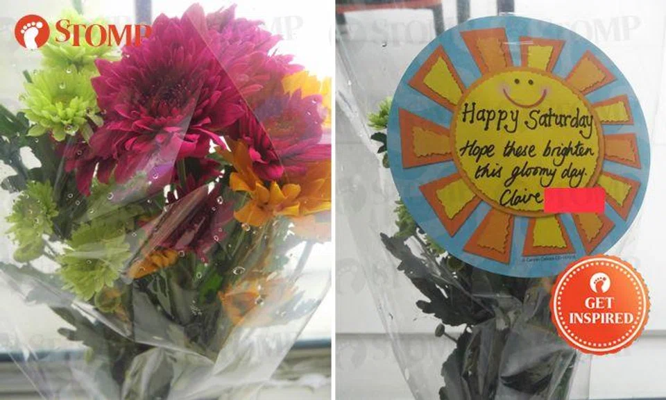 Condo resident leaves flowers at neighbours' doors -- even for those she has never met
