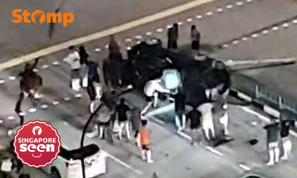 Man arrested for drink driving after car overturns in Punggol