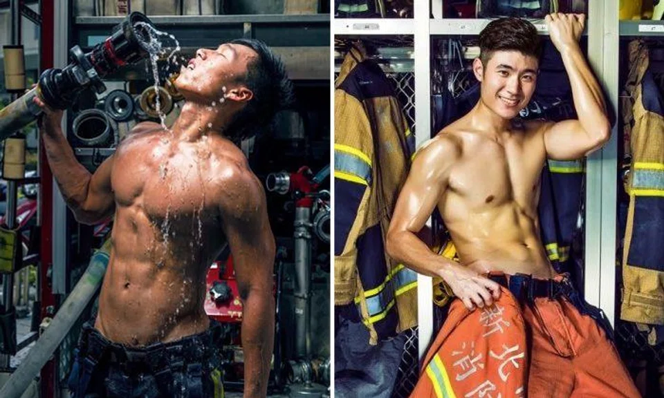 Taipei fire department's shirtless firefighters set netizens' hearts ablaze