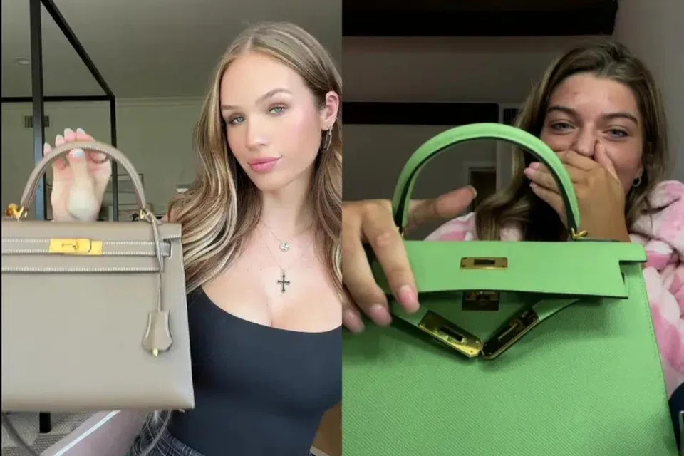 Some models and social media influencers have taken to social media to show the free Hermes bags they received.
