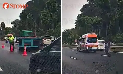 Woman taken to hospital after accident involving 2 cars, van and trailer on SLE