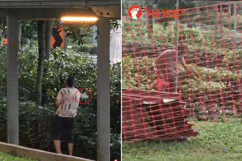 An regular customer said that this was the first time he had encountered such an incident.