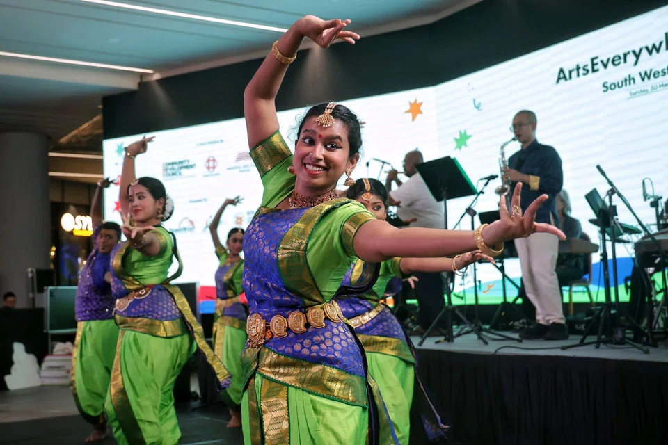 A performance by Brahmastra Ensemble during the launch of an expanded line-up of programmes under ArtsEverywhere@CDC on March 30.