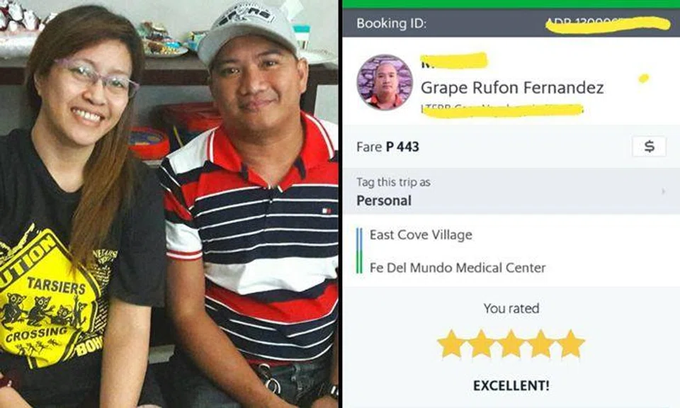 Filipino Grab driver helps woman get to dying son in time