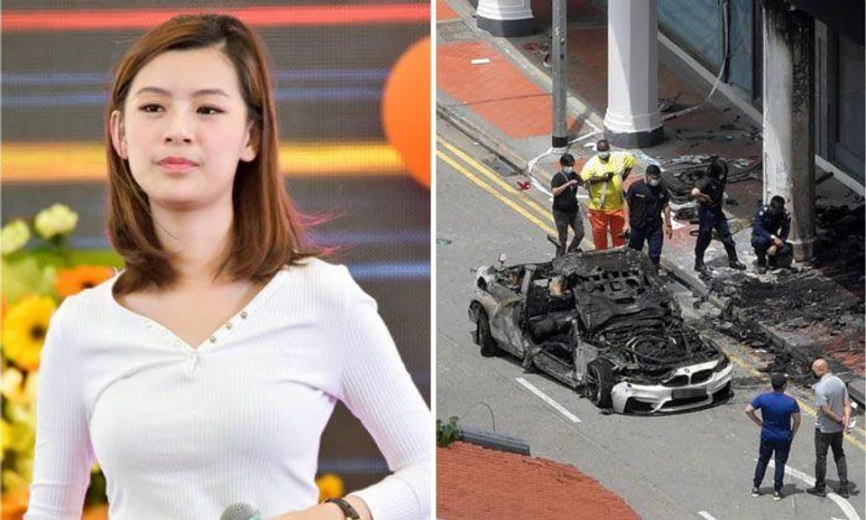 Ms Raybe Oh Siew Huey suffered severe burns on about 80 per cent of her body, and is now fighting for her life in the hospital. PHOTOS: MICHAEL TAY PHOTOGRAPHY, ALPHONSUS CHERN