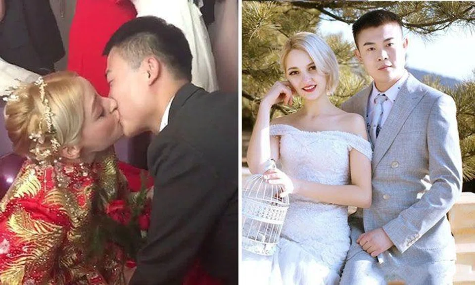 Netizens can’t believe Ukrainian woman wedded Chinese groom out of love