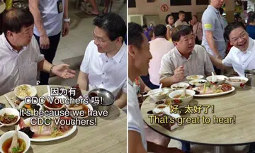 pm wong commends couple for using cdc vouchers to enjoy hawker meal