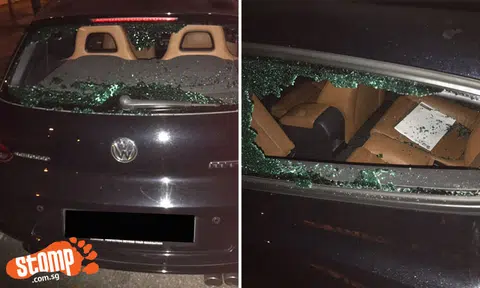 Man returns to parked car at Arena Country Club, only to find his windows smashed in