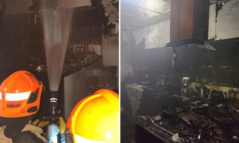 Neighbour taken to hospital after fire breaks out in Pasir Ris flat