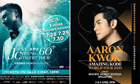 Jacky Cheung adds three more S'pore shows, Aaron Kwok to perform 2 shows at Sentosa in June