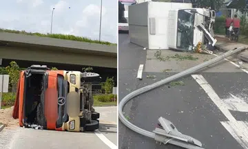 Five heavy vehicle drivers to be charged after getting into accidents that caused property damage, road closures