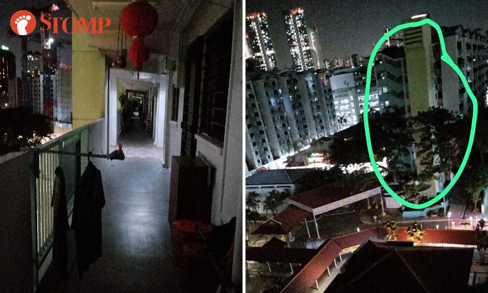 A Stomper shared that the blackout affected various areas of Bukit Merah, including Block 22 Havelock Rd (left) and Block 40 Beo Crescent.