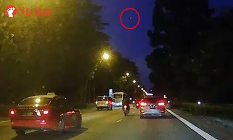 What's this bright object flying at high speed over BKE?