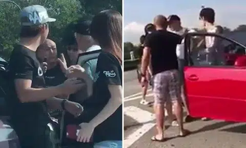 Argument between S'pore driver and motorists after overtaking frenzy on Malaysia highway