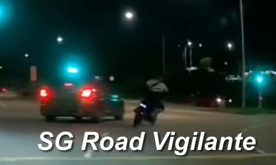 An e-bike rider was taken to hospital after a collision with a car in Punggol.