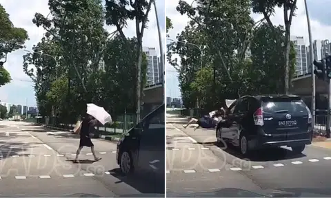 Woman gets hit by car
