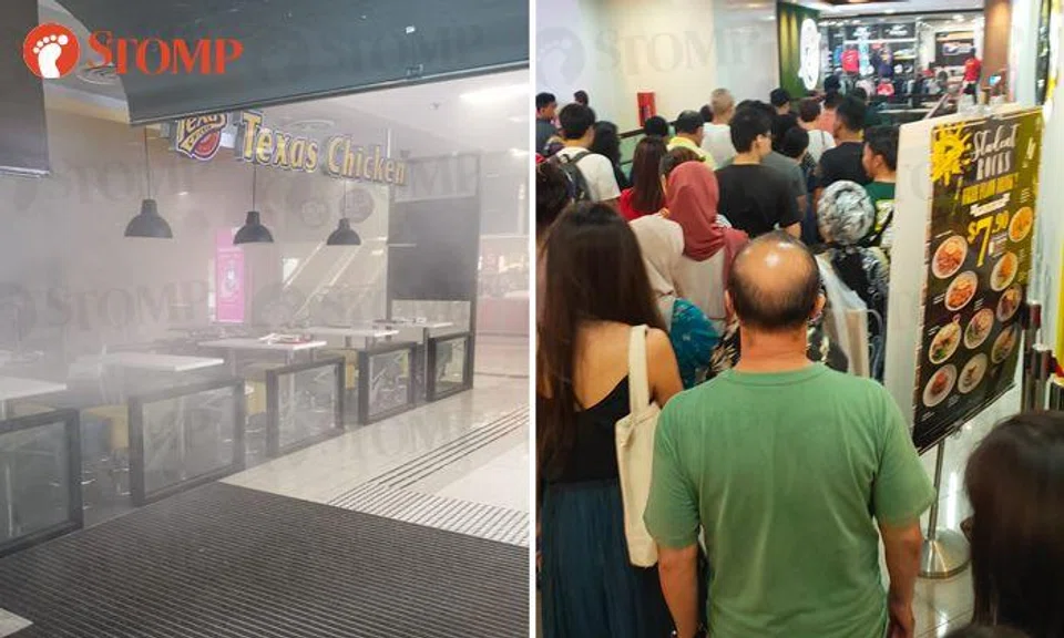 Fire breaks out at Texas Chicken restaurant in Causeway Point