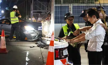 esplanade accident, driver arrested for drink driving