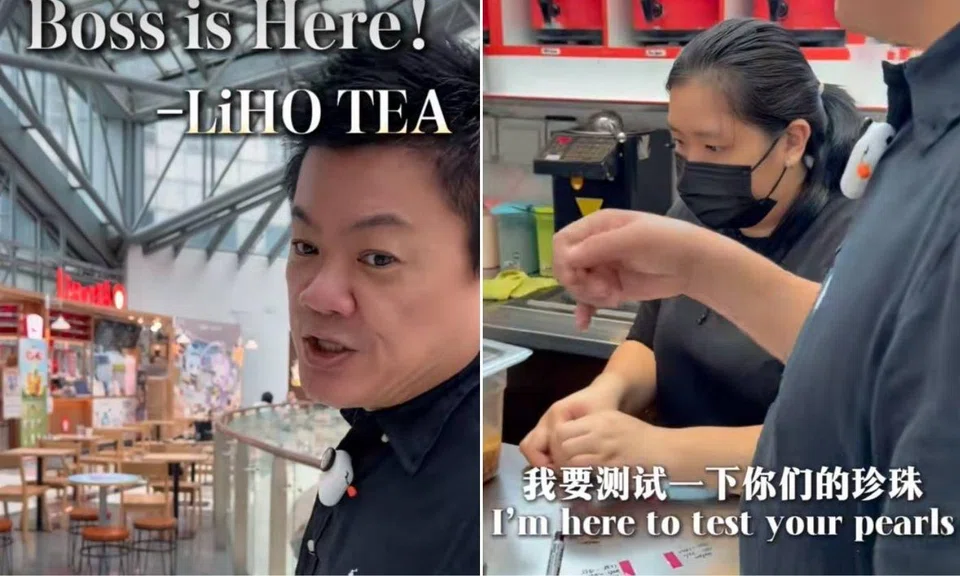 Mr Tang inspected two LiHO outlets at Suntec City. 