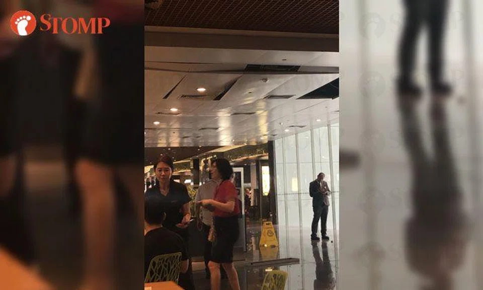 Diners hear loud thud as section of ceiling collapses at Asia Square Food Garden