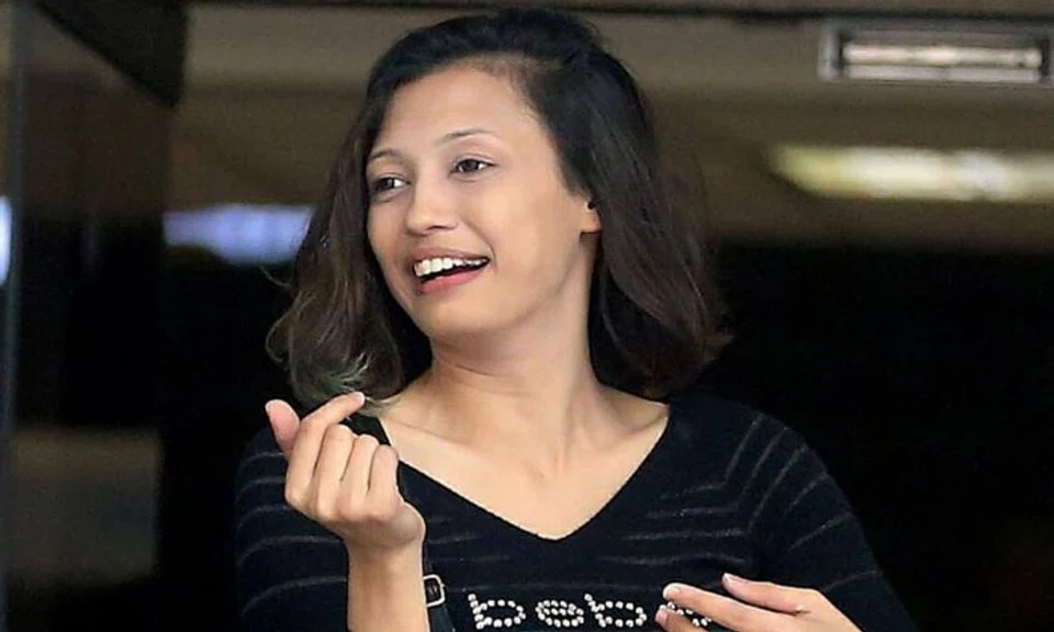 Siti Zahara Afifi Abdul Karim blinded the left eye of her colleague with her 14.5cm-long stiletto heel. ST PHOTO: WONG KWAI CHOW