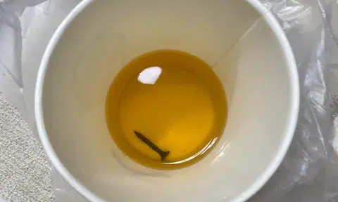 A customer complained about finding a foreign object in their McDonald’s drink.