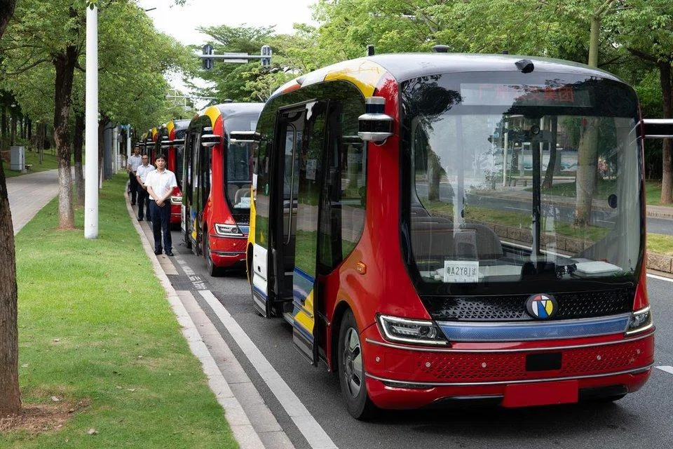 Autonomous buses like these could be among the self-driving shuttles that will hit the roads in Punggol by the fourth quarter of 2025.