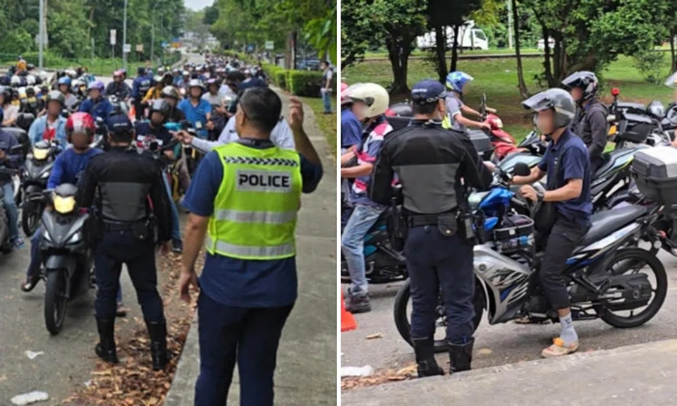 The operation was conducted by the Traffic Police with the National Environment Agency (NEA) and Land Transport Authority (LTA).