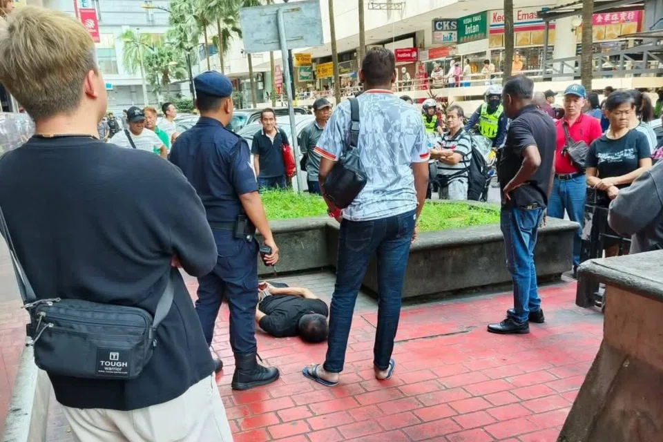 The incident was believed to have happened in front of a row of shops.