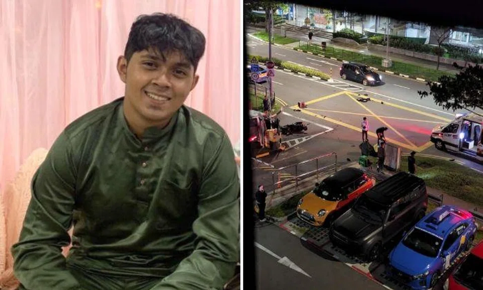 Mr Fairuz Roslan was about a week shy of turning 20 when his motorcycle collided with a taxi early on Thursday morning. Photos: Courtesy of Fairuz Roslan's family, Lianhe Zaobao