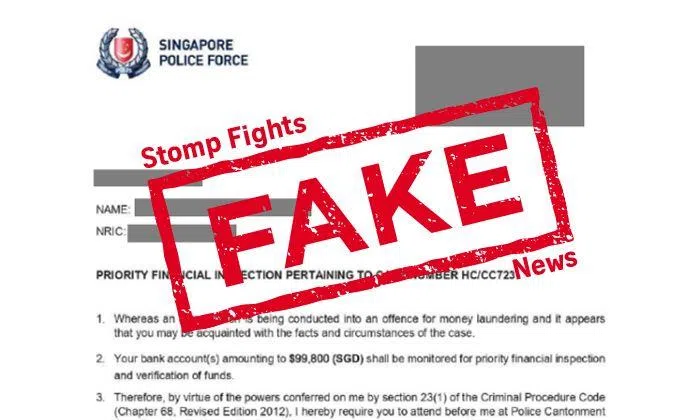 Beware of spoofed calls involving fake letters from 'police' | STOMP