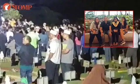Hundreds gather for emotional send-off of Port Dickson accident victims in late night burial at CCK
