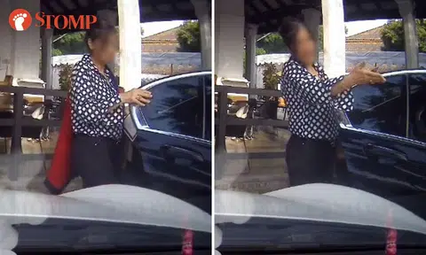 bmw driver knocks door into porsche and refuses to say sorry