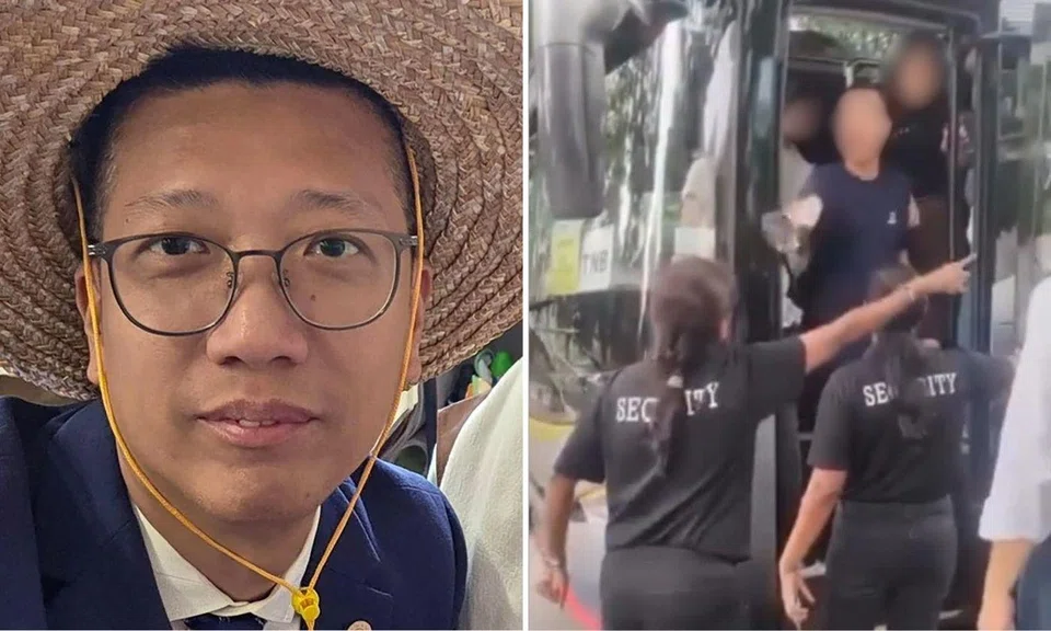 hong kong principal suspended swearing security guards singapore
