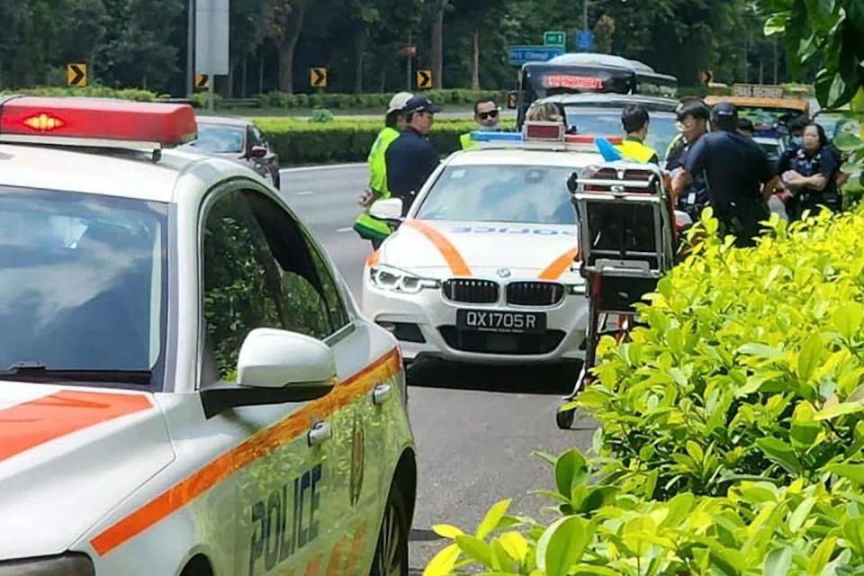 The private-hire driver sought the help of the Traffic Police on an expressway.